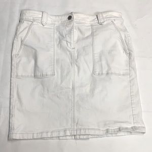Ann Taylor White Skirt